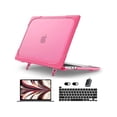 thumbnail image 1 of Case For MacBook Air 13.6 inch 2022 2023 2024 Release Model A2681 M2 A3113 M3, Heavy Duty Shockproof Protective Hard Shell with Fold Kickstand & Keyboard Cover Screen Protector, 1 of 7