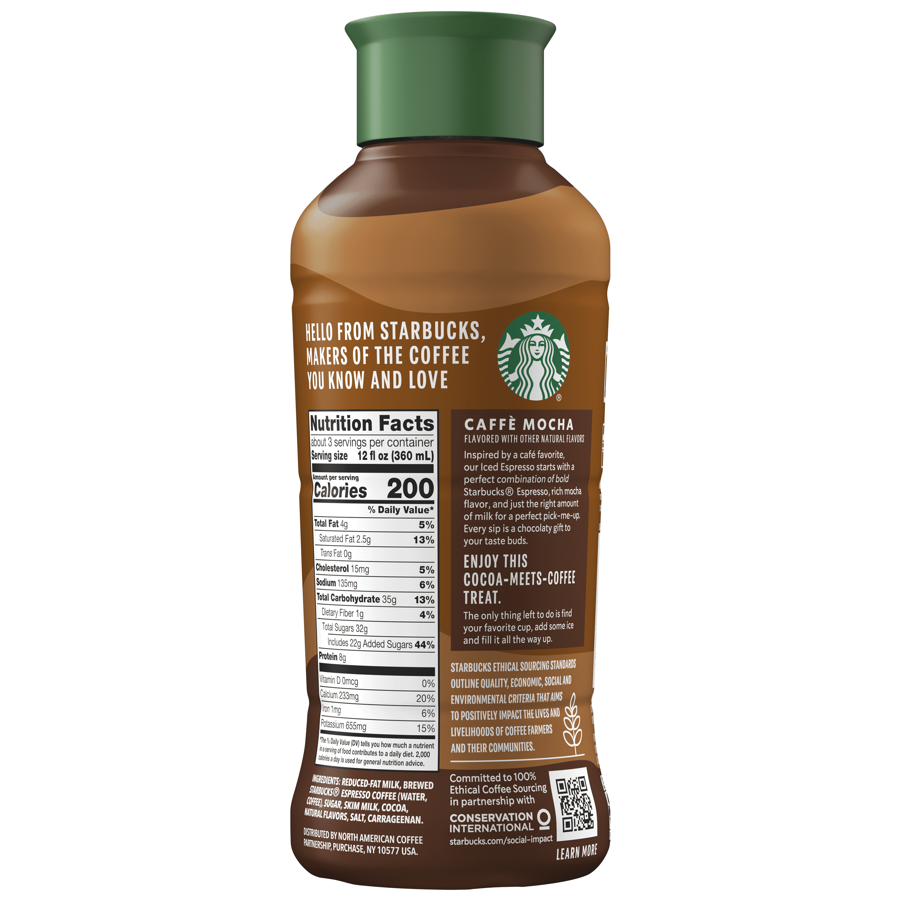 Starbucks Iced Espresso, Cow Milk, Caff Mocha Flavored, Premium Iced  Coffee Drink, 40 Oz Bottle - Walmart.com