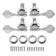 thumbnail image 1 of 2L2R Bass String Tuning Pegs Open Tuners Zinc Alloy Machine Heads Silver, 1 of 4