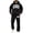 Black&1080, variant on Mens Tracksuit 2 Peice Lined Sweat Suit for Men Letter Graphic Y2K Hoodies Sweatpants Outfits Warm Fall Winter Track Suits Set