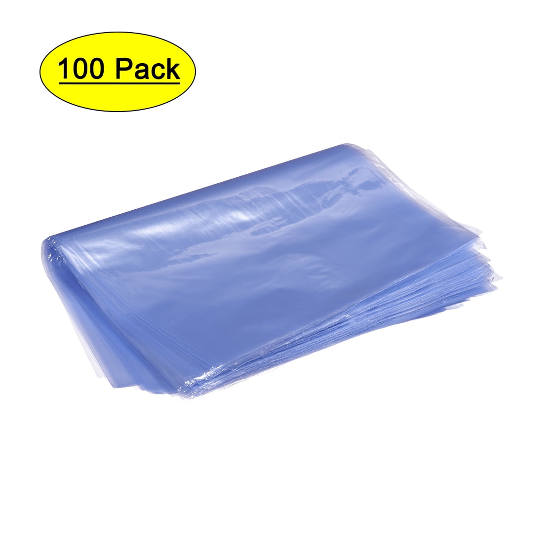 PVC Heat Shrink Wrap Bags Clear 100 Pack 100 Guage 12x16 inch Odorless 
