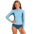 thumbnail image 5 of Girls Rash Guard Two-Piece Swimwear Sun Protection Long Sleeve Quick Drying Summer Swimsuit 11-12 Years, 5 of 5