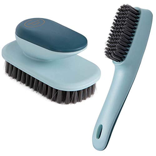 Cleaning Brush Household Small Laundry Brush for Soft Bristle Scrub Clothes Shoe Underwear Fabric Hand Cleaning Brush Pack of 2 Blue