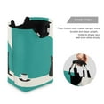 thumbnail image 3 of Yayeee Freestanding Laundry Hamper with Handle Collapsible Large Storage Basket for Clothes, Black Cat and Coffee, 3 of 7