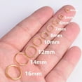 thumbnail image 4 of U8MO Gold/Silver/Bronze/Black Metal Jump Rings Split Rings 4/5/6/7/8/10/12/14/16mm-Gold-10mm (100pcs), 4 of 4