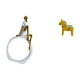 thumbnail image 5 of Figura abstracta de una campesina y escultura de un caballo Dala sueco. Ideal para estantería, mesa de dormitorio de mesa. Estatua versátil p, 5 of 8