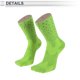 thumbnail image 3 of Calcetines de ciclismo Unique Bargains, antideslizantes, absorbentes de sudor, anti-fricción, exteriores, verdes, tamaño M, neutros, 1 par con puntos reflectantes., 3 of 6
