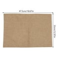 thumbnail image 2 of OULII 4pcs Table Mats Heat Resistant Non Slip Reusable Napkin Cloths For Weddings And Parties Dining Accessory, 2 of 8