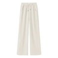 thumbnail image 2 of Women's Relaxed Fit Straight Leg Sweatpants with Elastic Waist and Pockets Comfortable Oversized Lounge Pants, 2 of 8