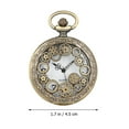 thumbnail image 3 of Reloj de bolsillo con collar vintage, reloj colgante, reloj de bolsillo retro decorativo., 3 of 7