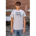 thumbnail image 4 of Funny We Be Trippin Airplane Travel Plus Size Crewneck Graphic Tee Shirt Brisco Brands 4X, 4 of 5