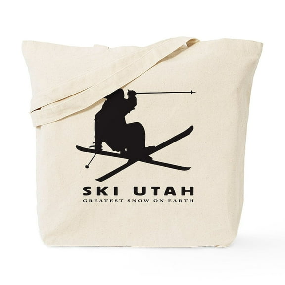 CafePress - Ski Utah Tote Bag - Unisex Canvas Tote Bag, Beige, 1-Piece