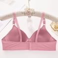thumbnail image 3 of Kixjoy Tshirt Bras for Women Push Up Plus Size Seamless Jelly Bras Full Coverage Supportive Sports Bra Breathable Comfortable Adjustable Underwear for Women, Pink 42, 3 of 3
