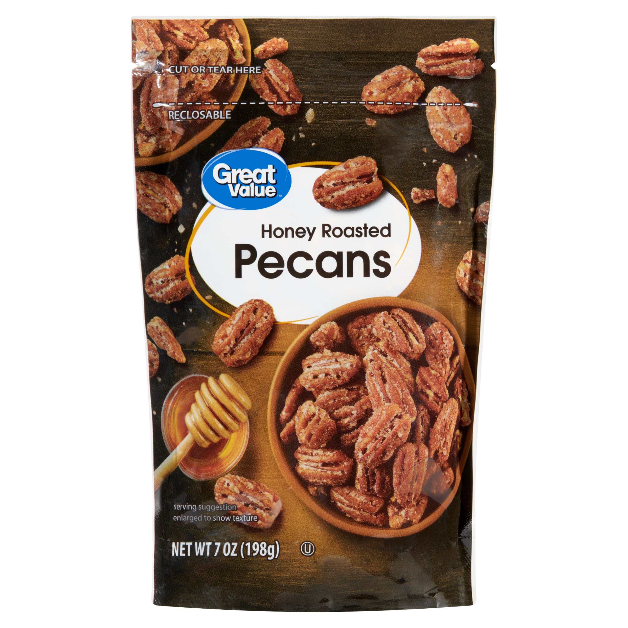 (6 pack) Great Value Honey Roast Pecans 7oz
