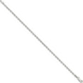 thumbnail image 2 of Sterling Silver 2.75mm Diamond-Cut Forzantina Cable Chain (8 X 2.75) Made In Italy qpe15-8, 2 of 5