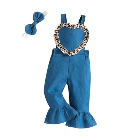 

Rovga Toddler Baby Girls Sleeveless Leopard Dot Printed Suspender Romper Jumpsuit Girls Boys Romper&Jumpsuit