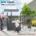 Lean To Outside Racking Outdoor Storage Shed, 4.6' X 9', Galvanized Steel Lean-to Metal Shed ...