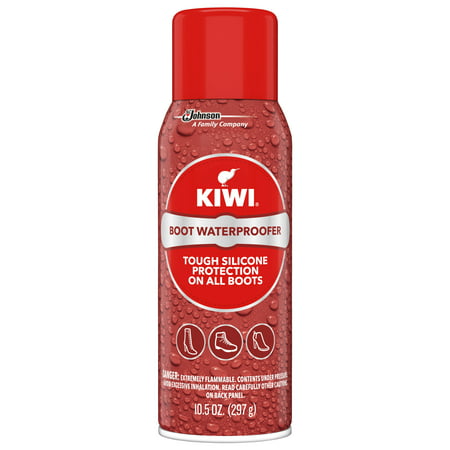 KIWI Boot Waterproofer - Tough Silicone Waterproof Spray for Boots (1 Aerosol), 10.5 (Best Boot Care Kit)