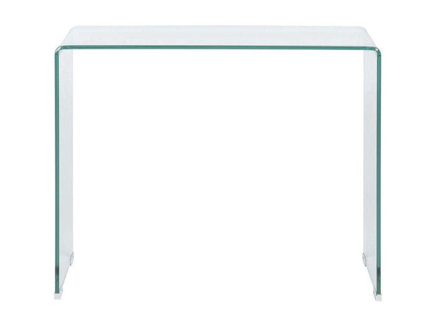 Waterfall Glass Console Table 30x43x14in