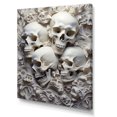 thumbnail image 2 of Designart "Monochromatic Skull Simplicity" Skull Wall Art Prints, 2 of 7
