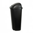 thumbnail image 3 of HMS Swing Lid Kitchen Plastic Garbage Can, Black Lid & Base, 13.5 gal, 3 of 5