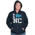 thumbnail image 4 of North Carolina Good Luck Pig Cute Zip Up Hoodie Men's Women's Brisco Brands L, 4 of 6