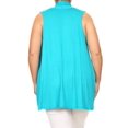 thumbnail image 4 of Women's Plus Size Open Front Sleeveless Vest Loose Fit Casual Solid Office Wear, 4 of 6
