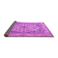 thumbnail image 2 of Ahgly Company Indoor Square Medallion Purple Traditional Area Rugs, 5' Square, 2 of 4