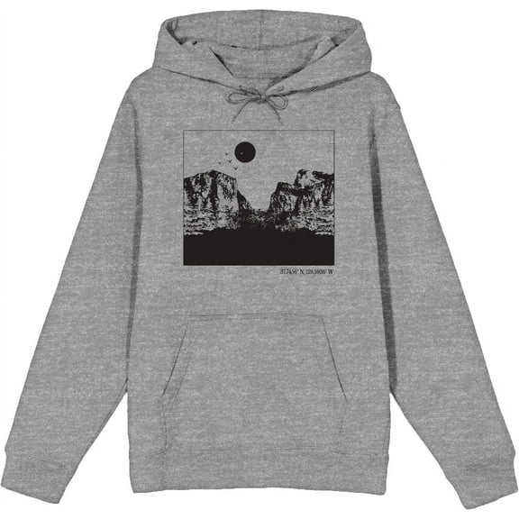 Adventure Society Adult Heather Gray Long Sleeve Hoodie-XXL