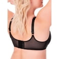 thumbnail image 3 of Women's Bali 3562 Satin Tracings Minimizer Underwire Bra (Black 36DD), 3 of 6