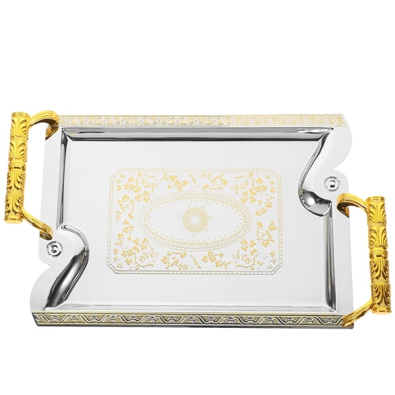 Raindrops  Serve Metal Tray Large Capacity Family Holiday Meal