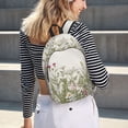 thumbnail image 6 of Naloa Herbs and Wildflowers Canvas Backpack for Men Women Rucksack Casual Travel Daypack College Tote Satchel Bookbag for Teens-Small, 6 of 7