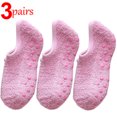 thumbnail image 1 of Calcetines de vellón de Coral para mujer, medias cortas de felpa gruesa, cálidas, invisibles, para dormir en el suelo, 1 o 3 pares, 1 of 5