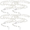 thumbnail image 1 of Collar Religiosos CatholicDivin09 4Pzas 39cm 1x1.5cm Cruz Cuentas 3mm Tipo Perlas Blanco., 1 of 4