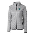 thumbnail image 2 of Women's Cutter & Buck Gray Charlotte Knights Rainier Primaloft Eco Full-Zip Jacket, 2 of 3