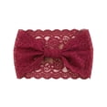 thumbnail image 3 of VV AVEORS Floral Lace Headband for Women Accessories Stretchy Vintage Lace Make Up Headband Hairband Wine One Size, 3 of 6