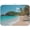 Beach with palm trees, variant on Beach with Palm Trees Absorbent Dish Drying Mats Medium Microfiber Drying Matt Coffee Sink Mat for Kitchen Counter, 16" x 18"
