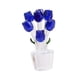 thumbnail image 3 of Figuras decorativas de rosas de cristal, colección realista, decoración del hogar para Navidad. azul, 3 of 9