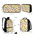 thumbnail image 5 of KUIFORTI Lunch Bag Ice Packs Printed Pencil Bag Handbag Purse Backpack Shoulder Bag with Adjustable Strap, Floral Musical Note, 5 of 7