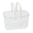 thumbnail image 1 of WORGEOUS Cesta de ducha, organizador de baño, cesta de almacenamiento de plástico con asa, 1 of 8