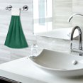thumbnail image 6 of Haosy 2 Pack Kitchen Wash Cloths with Hanging Loops Absorbent Absorbent Quick Drying Hand Towels, Dark Green, 6 of 7