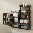 thumbnail image 2 of Furinno Turn-N-Tube 3-Tier Freestanding Multipurposes Display Rack, Bookshelf, Amber Pine/Black, 2 of 6