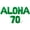 Green, variant on Letter Balloons - ALOHA 70 16" Inch Alphabet Letters Foil Mylar Balloon 70th Birthday Party Banner (Gold)