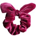 thumbnail image 1 of Bunny Ear Hair Scrunchie Decorative Velvet Hair Tie Solid Color Hair Scrunchie, 1 of 10