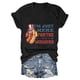 thumbnail image 4 of Blusas de Manga Corta para las Mujeres Divertido Impreso Cuello Redondo Tee, Vintage Humor Gráfico Blusas de Primavera para las Mujeres, 4 of 4