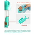 thumbnail image 5 of Shengshi Dog Travel Water Bottle for Walking - 500ml Portable Pet Water Dispenser with Food Container and Dog Waste Bag Poop Shovel Multifunctional Detachable Design, 5 of 14