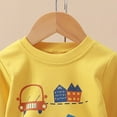 thumbnail image 6 of NIEWTR Toddler Baby Boy Girl Clothes Contrast Color Tshirt Long Sleeve Top Pants 2PCS Fall Winter Baby Outfit Set Sweatsuit 2PC Long Sleeve Pajamas Set 3 6 9 12 18 24 Months ，2-3 Years, 6 of 7