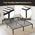 thumbnail image 3 of EDX 12 Inch Metal Platform Bed Frame with Steel Slats, No Box Spring Needed, Noise Free, Easy Assembly, Queen, 3 of 8