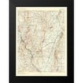 thumbnail image 2 of USGS 19x24 Black Modern Framed Museum Art Print Titled - Granby Connecticut Sheet - USGS 1892, 2 of 5