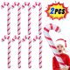 thumbnail image 2 of 2/1 piezas de bastones de caramelo inflables de Navidad, globos de palo de Papá Noel, adornos colgantes para exteriores, accesorios de decoración para fiestas navideñas, 2 of 5